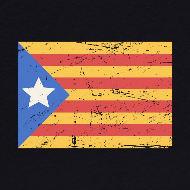 Distressed Catalonia Catalunya Flag by MeatMan